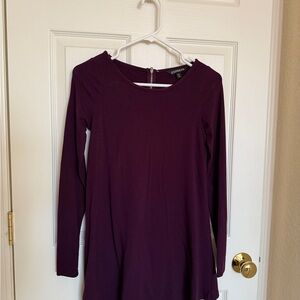Express Purple Long Sleeve Dress